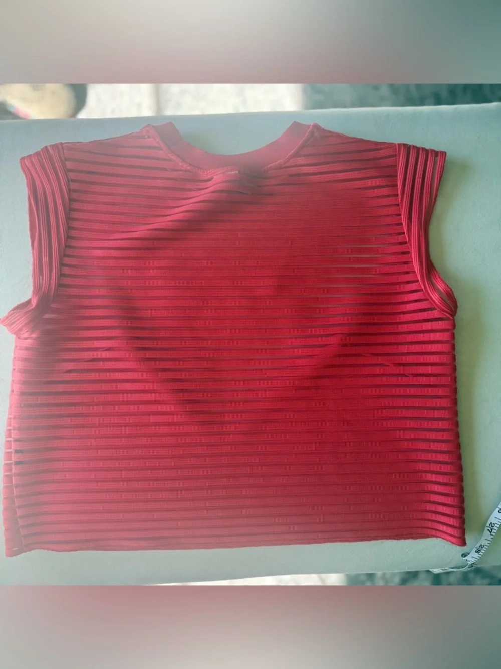 & OTHER STORIES Transparent Cropped Top Size 4 - Picture 6 of 7